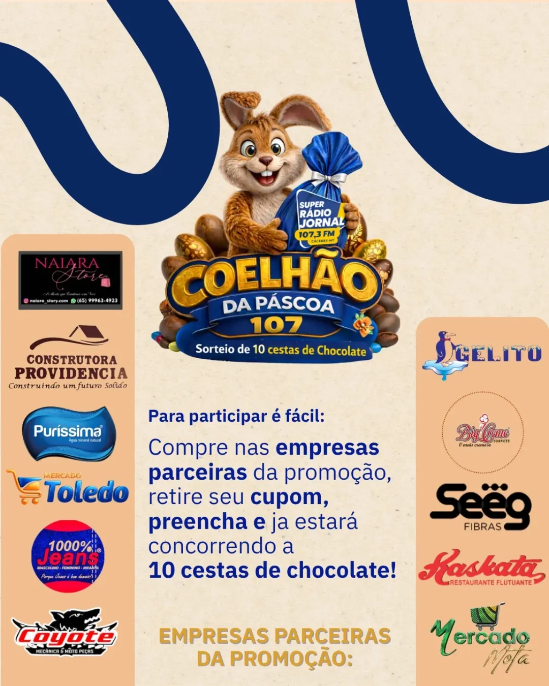 🐰🍫 Coelhão da Páscoa 107!